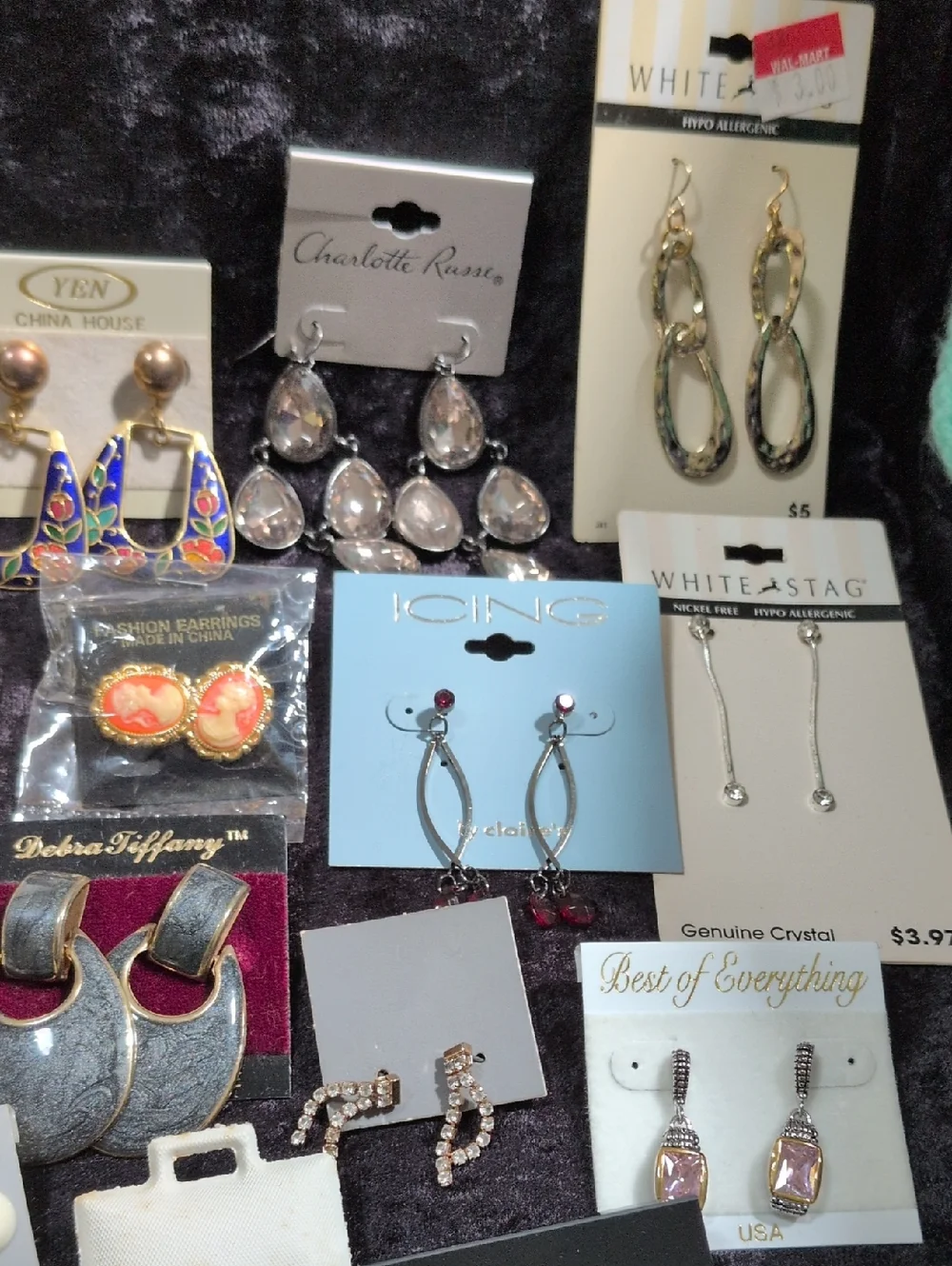 No Boundary & Handmade Pierced Earrings Lot of 32 Pairs New & Used